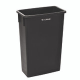 ALPINE INDUSTRIES ALP477BLK Slim 23 Gallon Indoor Trash Can, Plastic, Black