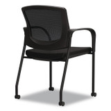 UNION & SCALE 51978 Workplace2.0 500 Series Guest Chair, 25.7 x 23.5 x 34.9, Black Seat, Black Back, Black Base