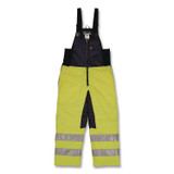 TENACIOUS HOLDINGS, INC. ergodyne® 41283 N-Ferno 6479 Hi-Vis Freezer Bib Overalls, Medium, Lime