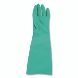 CFS BRANDS San Jamar® 19NUM Nitrile Dishwashing Gloves, 21" Long, Medium, Green, Pair