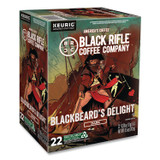 KEURIG DR PEPPER Black Rifle® Coffee Company 0430CT Blackbeard's Delight Coffee K-Cups, 22/Box, 4 Boxes/Carton