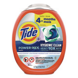 PROCTER & GAMBLE Tide® 91630 Hygienic Clean Heavy 10x Duty Power PODS, HE Compatible, Original, 45 Pods/Tub