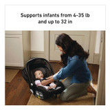 GRACO 2121500 SnugRide SnugFit 35 ICS Car Seat, Supports Up to 35 lbs, 17.6 x 28 x 29.41, Gotham