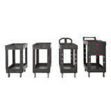 RUBBERMAID COMMERCIAL PROD. FG4500M1BLA Universal Cart Leg, Black