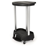 RUBBERMAID COMMERCIAL PROD. 6300-L1 BLA Linen Hamper Step-On Pedal, 9 x 18 x 5, Gray