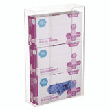 ADIRMED I90203 Acrylic Glove Dispenser, Triple Box Capacity, 10.2 x 3.5 x 16.1, Clear
