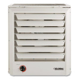 GLOBAL INDUSTRIAL 246134 Unit Heater, Horizontal or Vertical Downflow, 15,000 W, 19 x 13.75 x 21.44, White