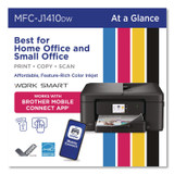BROTHER INTL. CORP. MFCJ1410DW MFCJ1410DW Work Smart 1410 Wireless Color Inkjet AIO Printer, Copy/Print/Scan