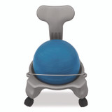 CHAMPION SPORT Sports KDCH Kid's Ball Chair, Supports Up to 264 lb, 12.5" Seat Height, Blue Seat, Silver Base