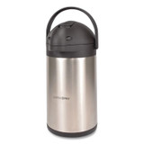 RDI USA Coffee Pro CPAP35 Stainless Steel Airpot, 192 oz, Silver/Black