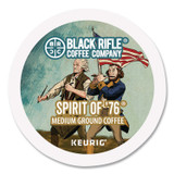 KEURIG DR PEPPER Black Rifle® Coffee Company 0501CT Spirit of '76 Coffee K-Cups, 22/Box, 4 Boxes/Carton
