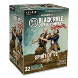 KEURIG DR PEPPER Black Rifle® Coffee Company 0501CT Spirit of '76 Coffee K-Cups, 22/Box, 4 Boxes/Carton