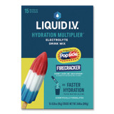 UNILEVER LIQUID I.V.® EHC97102 Hydration Multiplier, Popsicle Firecracker, 0.56 oz Stick, 15/Pack