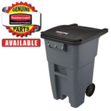 RUBBERMAID COMMERCIAL PROD. 3559-L3 Axle for BRUTE Rollout, 0.5" x 15.85" Axle, Black