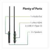 ACER AMERICA PM161QBBMIUU PM161Q FHD LED Portable Business Monitor, 15.6" Widescreen, IPS Panel, 1920 Pixels x 1080 Pixels