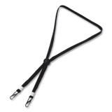 CLIQ-IT CL61312BL Face Mask Lanyard, Plastic Fastener, 30" Long, Black