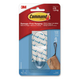 3M/COMMERCIAL TAPE DIV. Command™ 17093CLRES Large Clear Hooks, Plastic, Supports 4 lb
