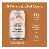 OLIPOP, INC ICO70288 Prebiotic Soda, Root Beer, 12 oz Can, 12/Carton
