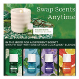 LIFELINES 111617 Aromatherapy Essential Oil Flameless Candle Diffuser, Rosemary and Lemon Essential Oil, 5.5 x 5.5 x 5.5, Ivory