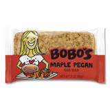 BOBO'S 00059 Oatmeal Bars, Maple Pecan, 3 oz Individually Wrapped, 12/Box