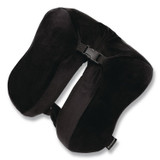 BROOKSTONE BNPM0002 Memory Foam Fleece Travel Pillow, One Size Fits Most, 9.84 x 4.1 x 9, Black