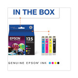 EPSON AMERICA, INC. T125120BCS T125120BCS (T125) DURABrite Ultra Ink, 945 Page-Yield, Black/Cyan/Magenta/Yellow