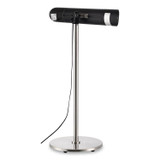 GLOBAL INDUSTRIAL 246722 Infrared Patio Heater Free Standing with Remote Control, 1,500 W, 35.38 x 5.13 x 42 to 82, Black