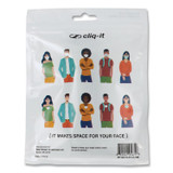 CLIQ-IT CL61312NB Face Mask Lanyard, Plastic Fastener, 30" Long, Navy