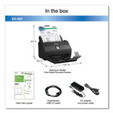 EPSON AMERICA, INC. B11B250202 WorkForce ES-865 Color Duplex Document Scanner, 600 dpi Optical Resolution, 100-Sheet Duplex Auto Document Feeder
