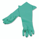 CFS BRANDS San Jamar® 19NUL Nitrile Dishwashing Gloves, 21" Long, Large, Green, Pair