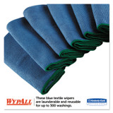 KIMBERLY-CLARK PROFESSIONAL WypAll® 83620 Microfiber Cloths, Reusable, 15.75 x 15.75, Blue, 6/Pack