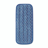 RUBBERMAID COMMERCIAL PROD. Q820 BLU Microfiber Wall/Stair Wet Mopping Pad, 13.75 x 5.5 x 0.5, Blue