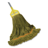 THE ODELL CORPORATION O'Dell® 1400MGR 1400 Series Mop Head, Cotton/Rayon/Synthetic Blend, Medium, 5" Headband, Green