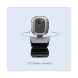 ADESSO INC CYBERTRACKM1 CyberTrack M1 HD Fixed Focus USB Webcam with AI Motion/Facial Tracking, 1920 pixels x 1080 pixels, 2.1 Mpixels, Black/Silver