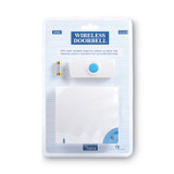 TATCO 57910 Wireless Doorbell, Battery Operated, 1.38 x 0.75 x 3.5, Bone
