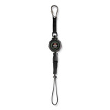 TENACIOUS HOLDINGS, INC. ergodyne® 19301 Squids 3001 Retractable Tool Lanyard with Choking-Loop Tool Tether + Carabiner Anchor, 2 lb Max Working Capacity, 48" Long