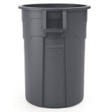 SUNCAST CORPORATION Commercial® TCU55 Utility Trash Can, 56.9 gal, Plastic, Gray