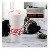 DART 24J16C Coca-Cola Foam Cups, 24 oz, White/Red, 20/Bag, 25 Bags/Carton