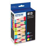 EPSON AMERICA, INC. T812520S T812520-S (T812) DURABrite Ultra Ink, 300 Page-Yield, Cyan/Magenta/Yellow