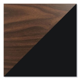 HIRSH INDUSTRIES SPACE SOLUTIONS 22654 Teachers Pedestal Desks, Left and Right-Hand Pedestals: Box/File Drawer Format, 60" x 30" x 29.5", Walnut/Black