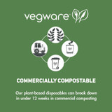 VEGWARE LV4G 62-Series Compostable Hot Cups, 4 oz, Paper, White, 1,000/Carton
