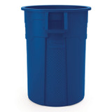 SUNCAST CORPORATION Commercial® TCU55BL Utility Trash Can, 56.9 gal, Plastic, Blue