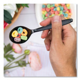 DART SOLO® RSKS0004 Reliance Mediumweight Cutlery, Soup Spoon, Plastic, Black, 1,000/Carton