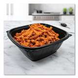 DART B64SB PresentaBowls Pro Black Square Bowls, 64 oz, 8.5 x 8.5 x 3.3, Plastic, 63/Bag, 4 Bags/Carton