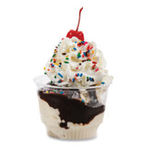 DART SOLO® SD8 Sundae Cups, 8 oz, Plastic, Clear, 50/Bag, 20 Bags/Carton