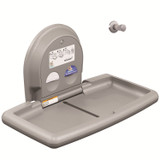 BOBRICK WASHROOM Koala Kare® KB30001SS Horizontal Baby Changing Station, 35.94 x 20.75, Gray