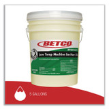 BETCO CORPORATION 2467800 Symplicity Low Temp Machine Sanitizer, Chlorine Scent, 5 gal Pail