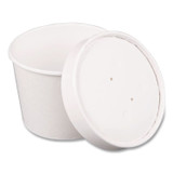 HUHTAMAKI Chinet® 71870 Vented Paper Lids, Fits 8 oz to 16 oz Hot Cups, White, 25/Sleeve, 40 Sleeves/Carton