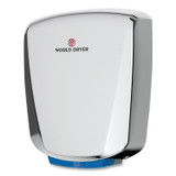 WORLD DRYER CORPORATION Q972A2 VERDEdri Hand Dryer, 120 V, 3.9 x 12.25 x 14.5, Polished Stainless Steel