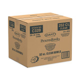 DART C32B PresentaBowls Clear Bowls, 32 oz, Plastic, 63/Bag, 252/Carton
